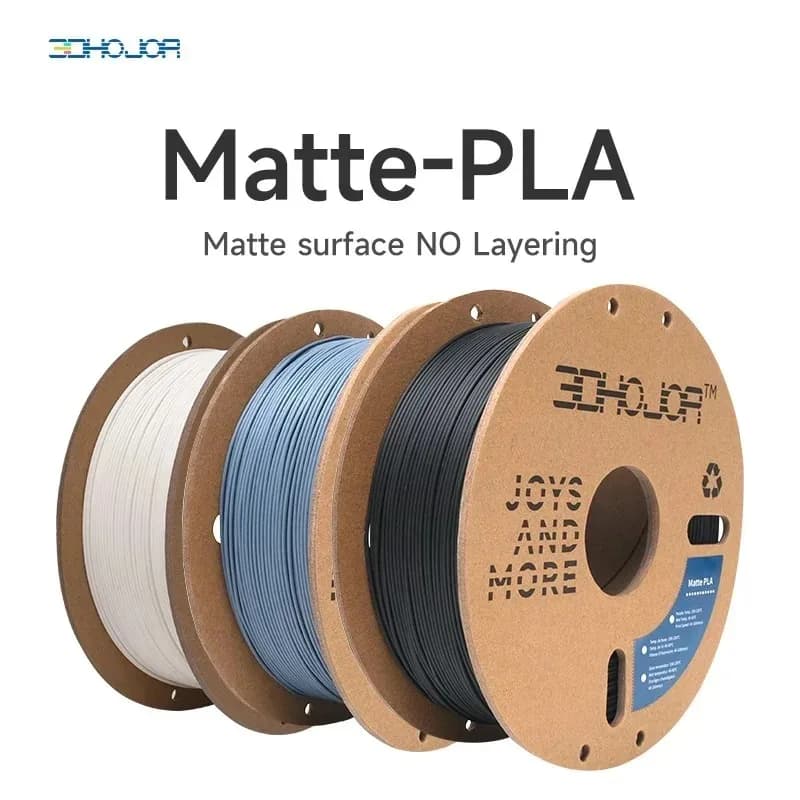 3DHOJOR PLA 3D Printer Filaments 1KG 1.75MM PLA Matte 3D Printing Material Updated Matte PLA Filament Multicolor