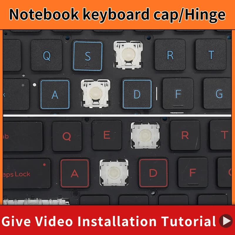 Replacement Keycap Key Cap & Scissor Clip & Hinge For Dell Latitude Vostro Inspiron Xps Precision Alienware Laptop Keyboard