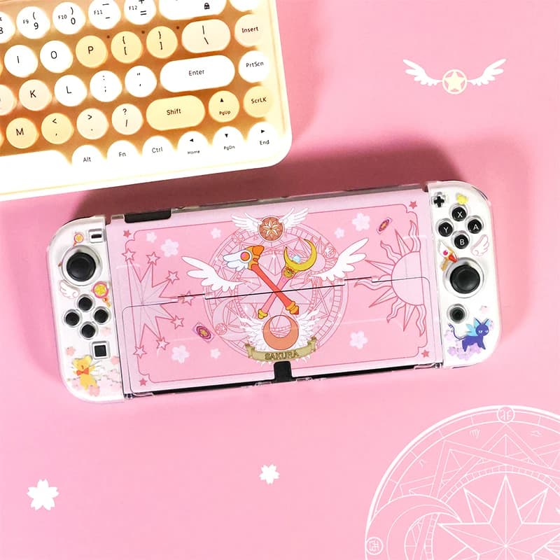 Custodia per Nintendo Switch Accessori Oled Joycon Cover Custodia protettiva rosa Kawaii per accessori NS Switch Giochi console