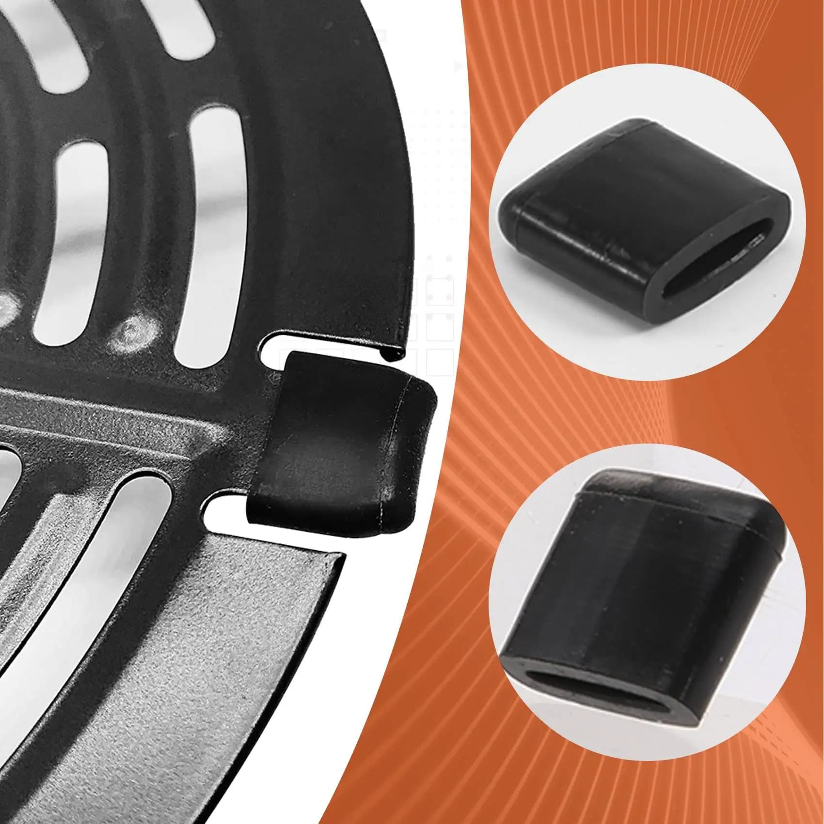 B01C-Air Fryer Rubbers Bumpers Fit Power Air Crisper Plate Air Replac Protective Covers For Air Grill Pan