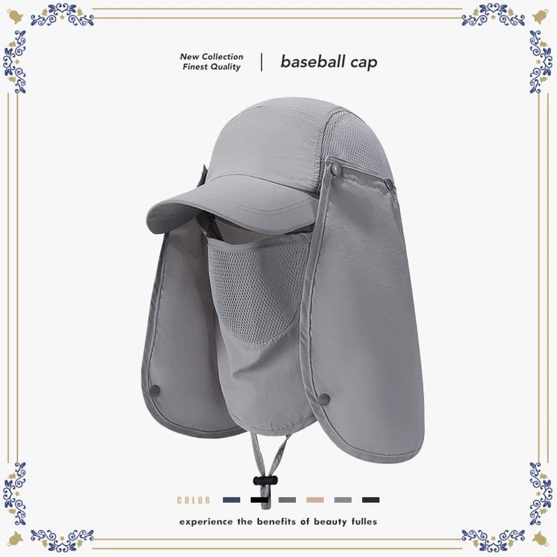 Cappello da Esterno con Protezione UV, Staccabile e ad Asciugatura Rapida, Adatto per Escursionismo e Pesca, Berretto di Lusso per Donne e Uomini