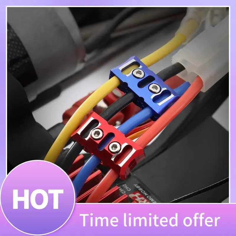 B68A 12AWG ESC Motore Gestore dei cavi Filo Morsetto fisso Fibbia Prevenire lo strumento di clip di linea aggrovigliata per RC Modello di auto Barca Drone