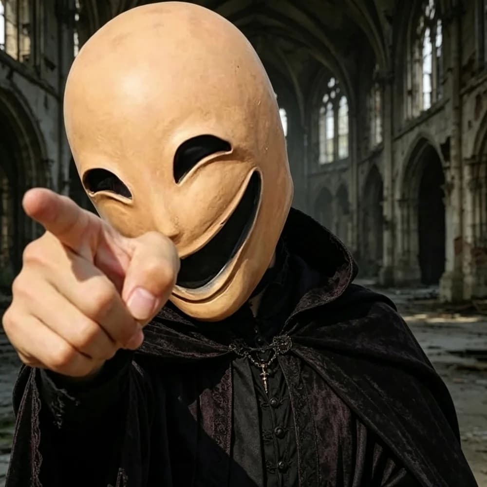 Horror Smile No Face Man Latex Mascara Head Cover disguise Scary Cosplay Alien helmet Halloween Costume faceless mask for men