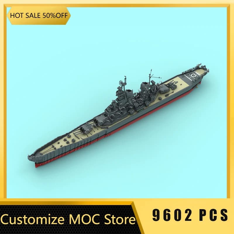 9602 PCS Hot Selling MOC Luxury Battleship Scene Model Custom Educational Collection Creative Assembly Children Christmas Gifts