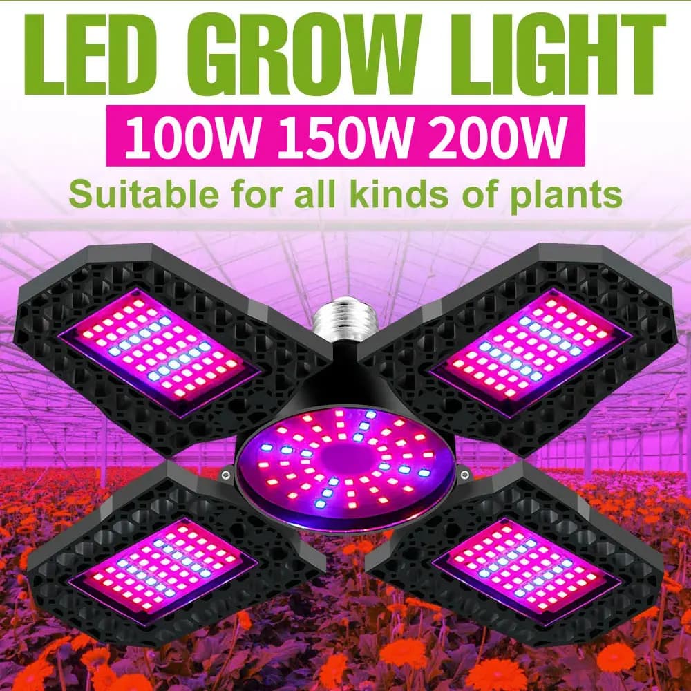 E27/E26 LED Plant Grow Lights full spectrum greenhouse vegetable growing lamp for indoor flower seeds hydroponic growth box