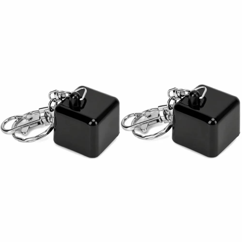 2pcs PU Leather Billiard Chalk Holder Compact Metal Ring Pool Cue Chalk Holder Glossy Shockproof Billiard Chalk Cover Box