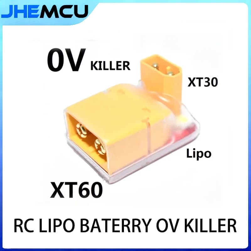 Batteria RC LIPO 0V Killer XT30 XT60 Scaricatore con spina maschio 26x16x18mm per modelli RC FPV Drone Car Boat - Spina maschio