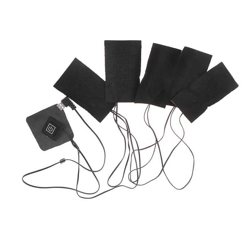 Offerta Speciale: Set di 5 Fogli di Cuscinetti Riscaldanti USB per Giacche e Gilet Invernali, Ideali per Abbigliamento Riscaldato Fai-da-Te