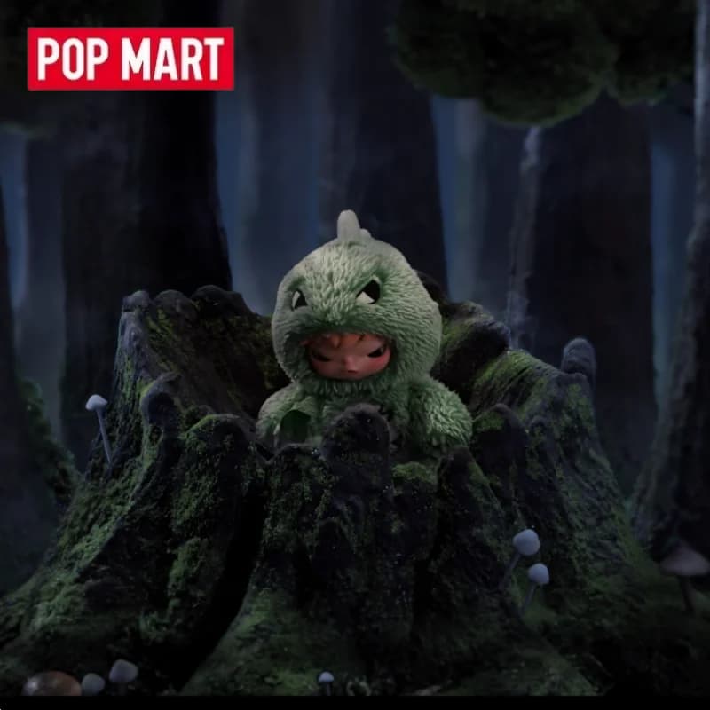 POP MART Hirono Dino Plush Doll Pendant Series Blind Box Toys Kawaii Anime Action Figure Surprise Genuine Mystery Box Gift