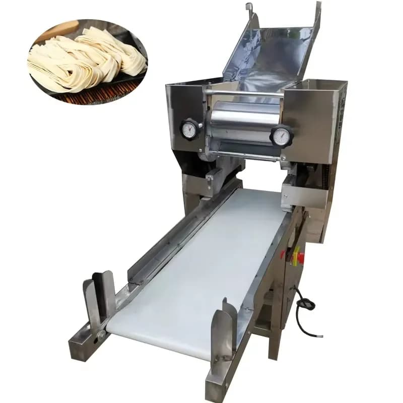Noodle Rolling and Cutting Machine for Rice Noodles Making Pasta Maker