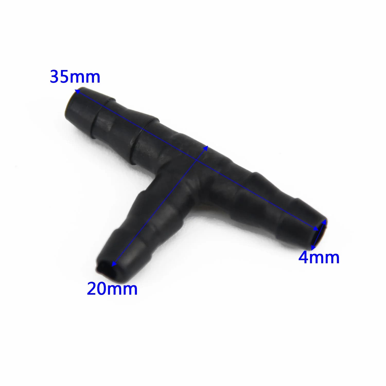 50 Plastic Tee Joint Hose Couplings Compatible with 4mm and 7mm Diameter Tubes for Efficient Garden Drip Irrigation Systems