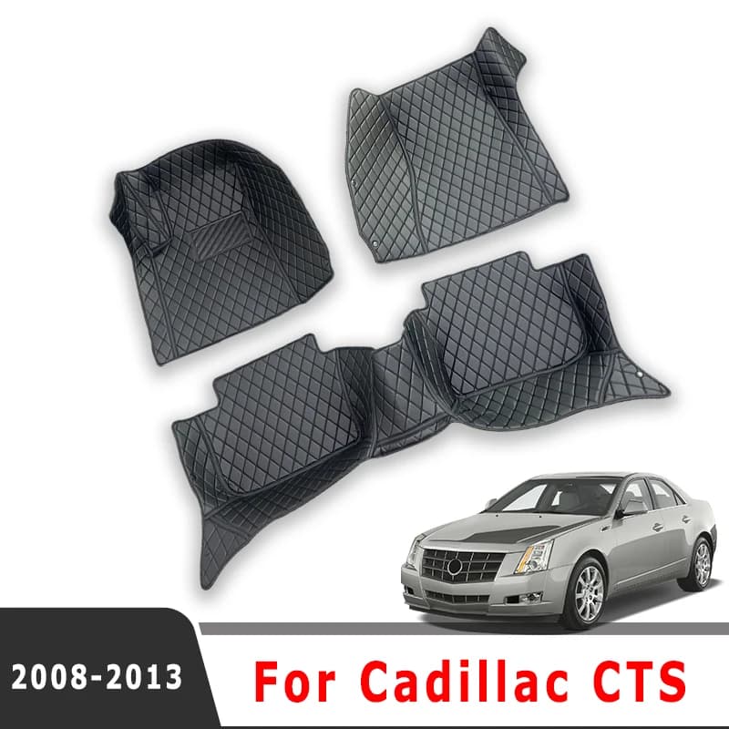 Tappetini auto Per Cadillac CTS 4 porte 2013 2012 2011 2010 2009 2008 Auto Tappeti Interni Parti Impermeabili Accessori Prodotto