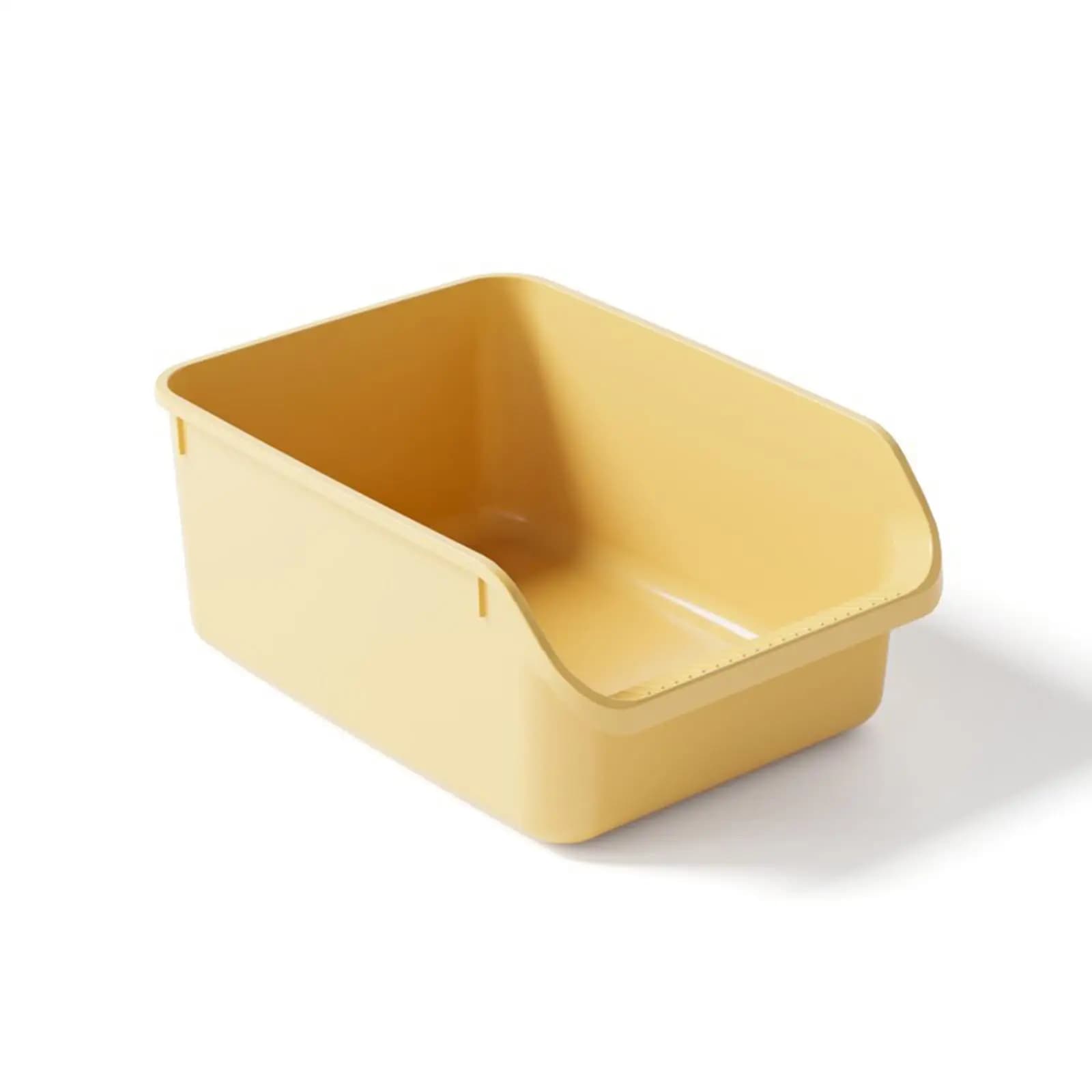Cat Toilet Sand Box Open Cats Cat Litter Container High Sided Easy Carry Kitty Litter Pan Cat Cat Toilet