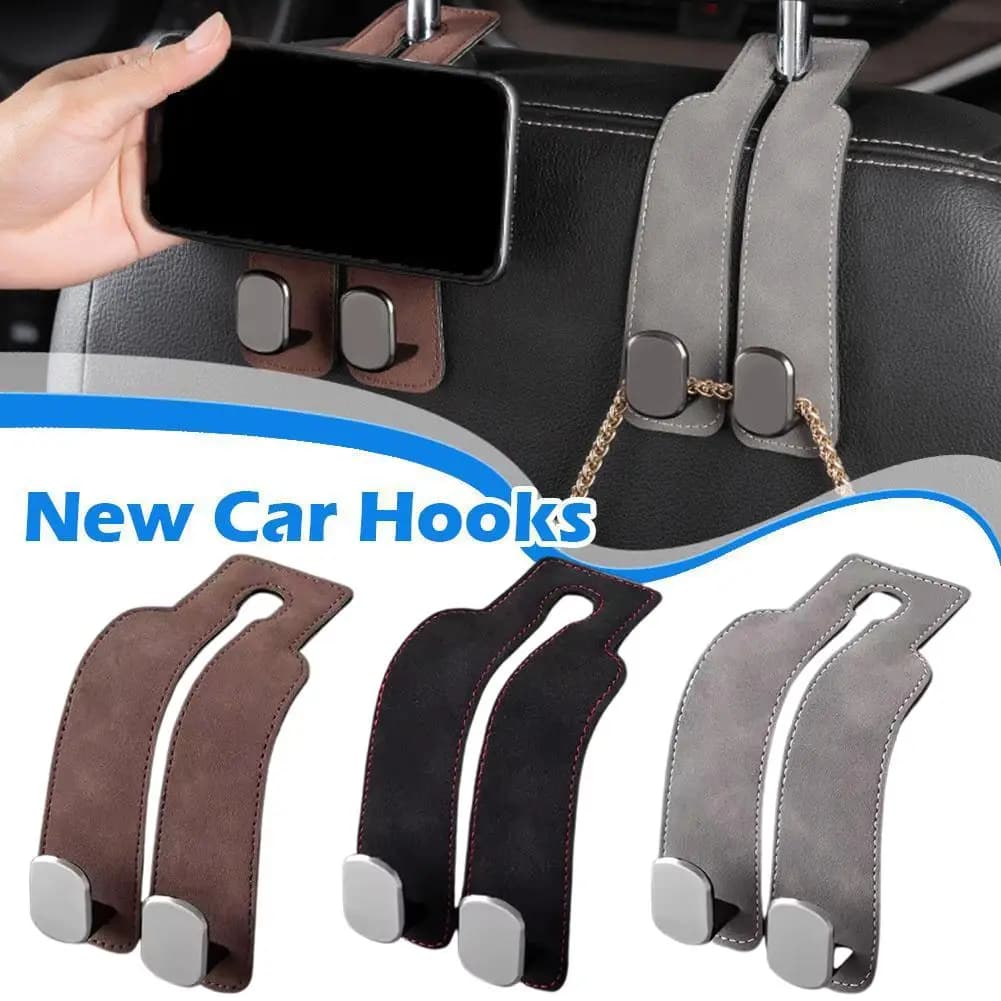 Gancio posteriore per seggiolino auto multifunzione Gancio in metallo ribaltabile nascosto per riporre il sedile posteriore, organizer per accessori auto W0P0