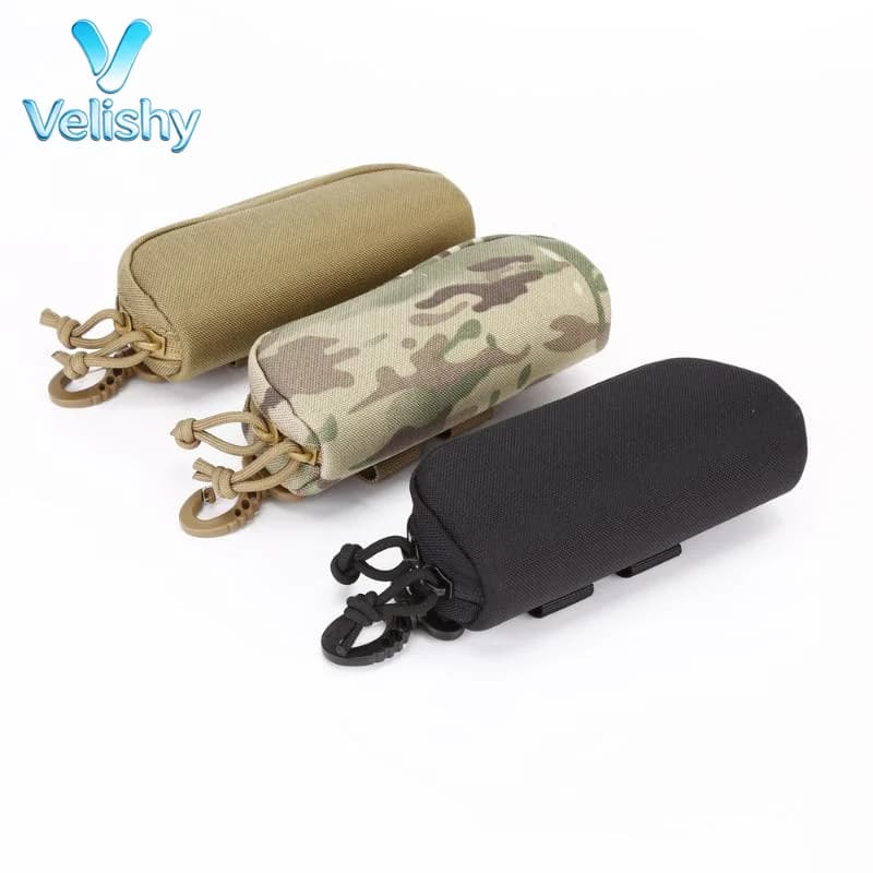 Tactical Hunting Sunglasses Storage Bag Molle Durable Scratch Resistant Goggles Case for Military Training