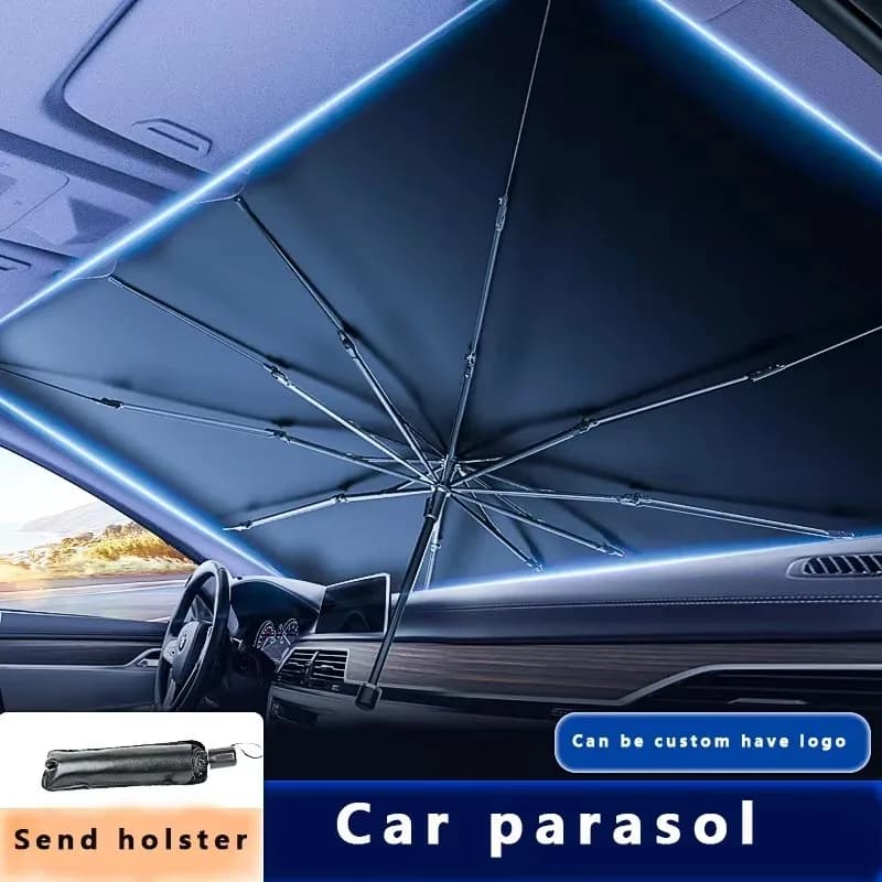 Parasole per Auto, Protezione Solare Pieghevole per Parabrezza Anteriore, Schermo Solare per Auto