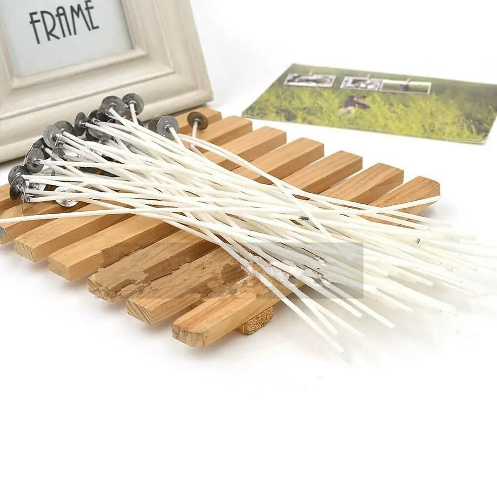 20 Parts of Accessories for Candle Realization, Self-adhesive Stoppini, Essential for Emergency Enlightenment, Ecological and Energy Saving, 8 Inches