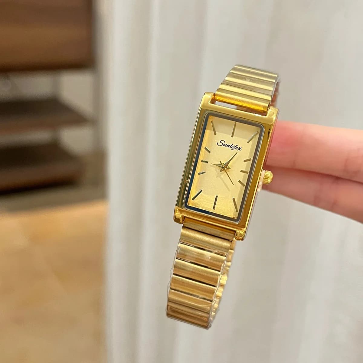 2026 Square, Minimalist, Casual, and Fashionable Stainless Steel Strap Watch for Women—Luxurious Quartz Timepiece Birthday Gift