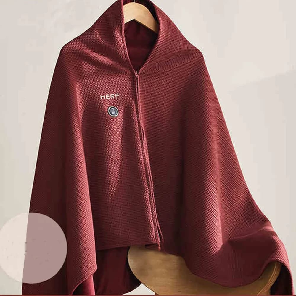 Coperta riscaldata elettrica USB indossabile alla moda 3 livelli di riscaldamento Coprigambe lavabile con scialle caldo portatile invernale