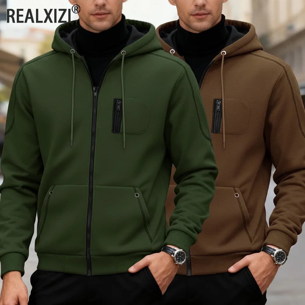Felpe da uomo primavera autunno giacca a maniche lunghe con cappuccio giacca con cerniera cappotti giacca sportiva casual da esterno tuta streetwear