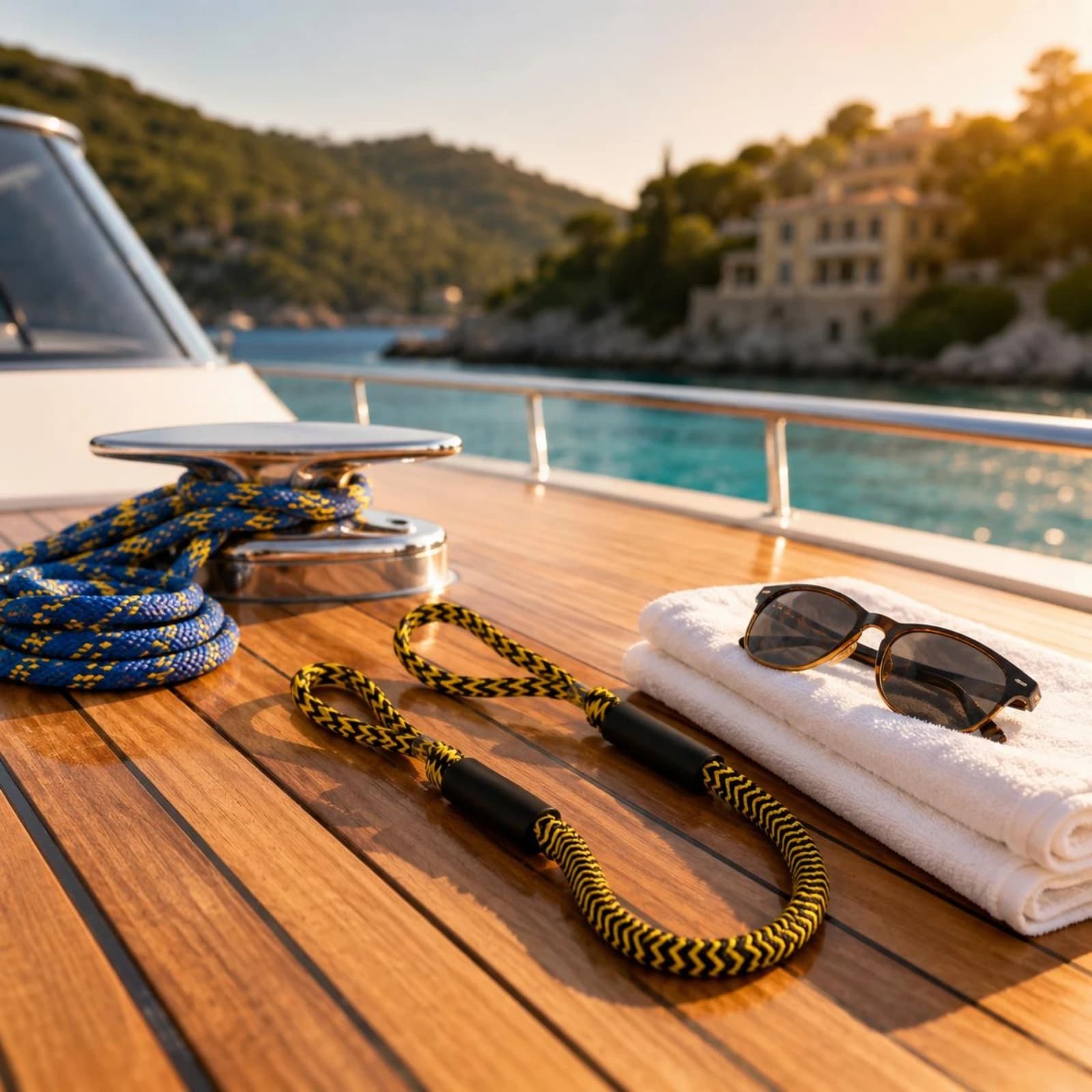 Bungee Dock Line Shock Absorbing Stretch Dock Rope Bungee Mooring Rope U-Shaped Section Marine Accessory Stretchable