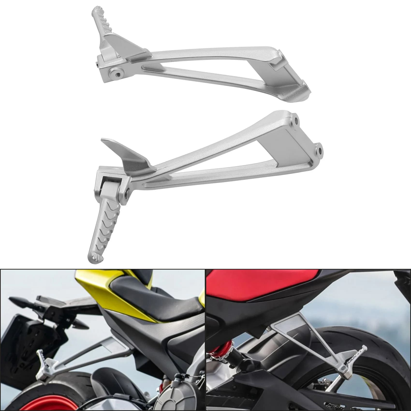 Pedane passeggero posteriori Pedane Staffa di montaggio per Aprilia RS660 Tuono 660 2021-2025 Moto