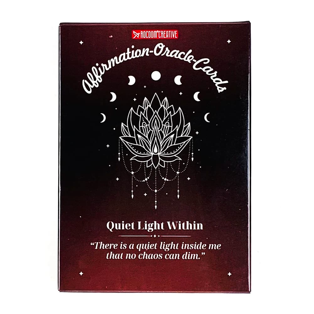Affirmation Oracle Cards A 40 Pcs Oracle Cards Quiet Light Within Cards Game,Perfect For Spiritual Guidance & Collectors
