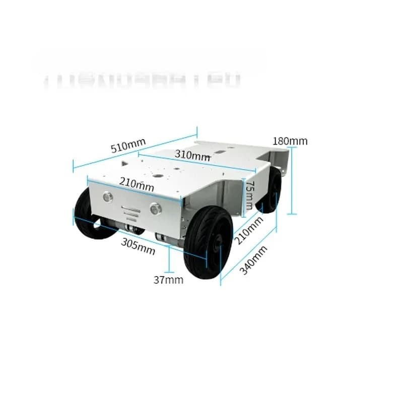 M500 Mecanum Rubber Wheel Version 15KG Large Load Capacity Robotic Car Chassis Pendulum Suspension System