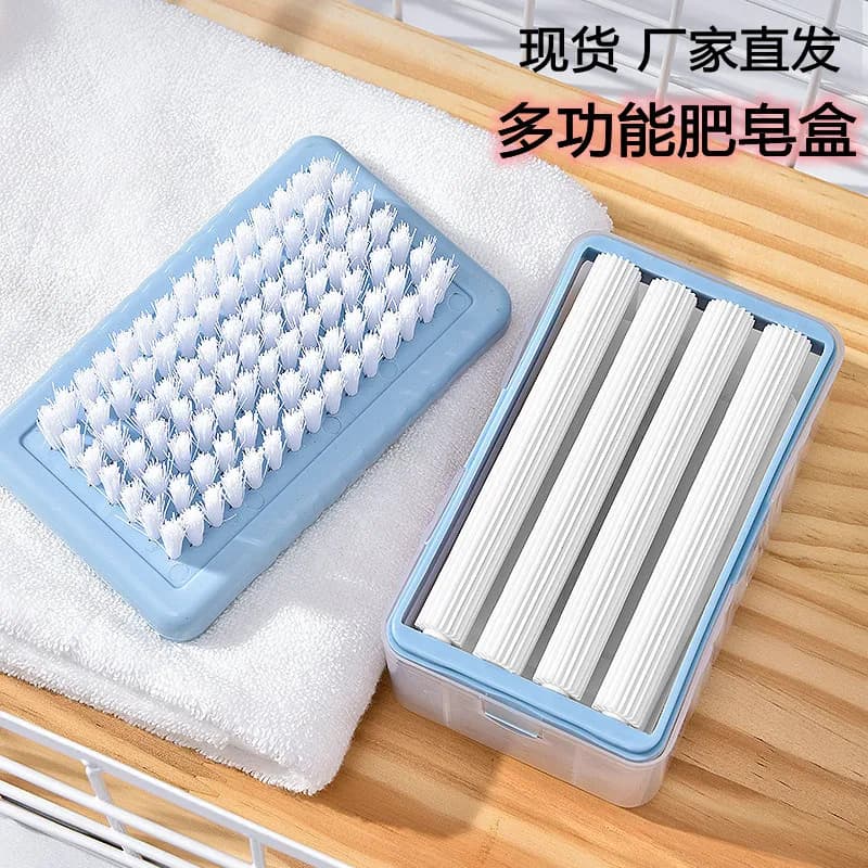 New multifunctional soap foam box free hands toilet creative soap box extra large brush for linen