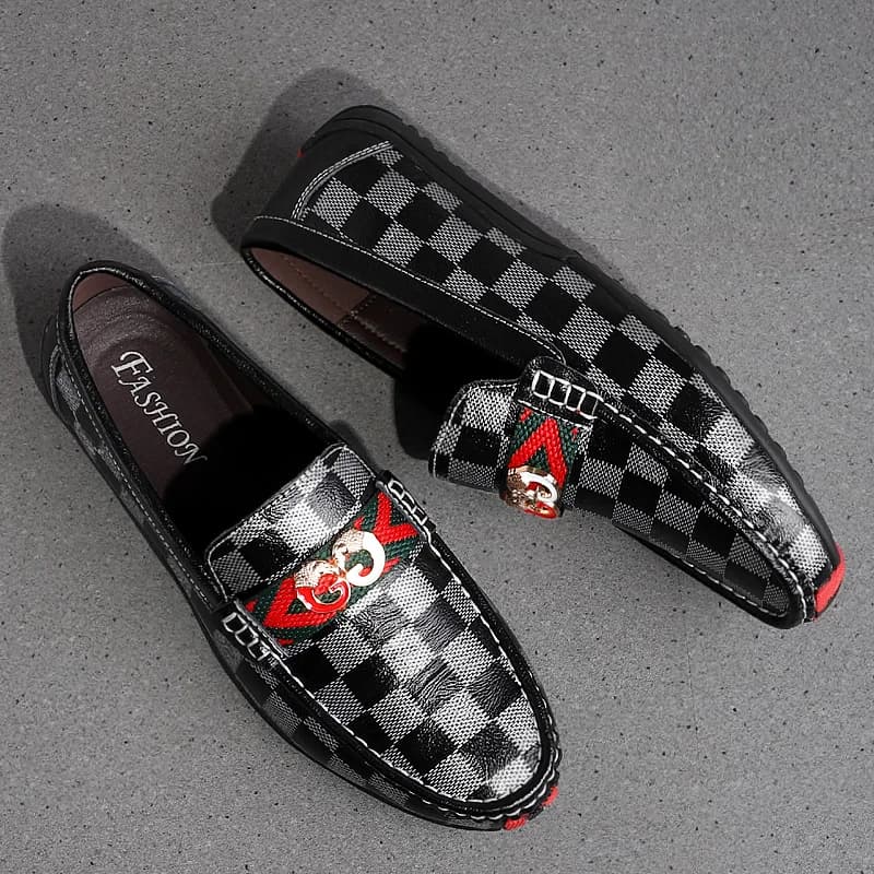 Men's daily casual leather shoes driving shoes new four-season general Doudou men's shoes outdoor lazy one pedal