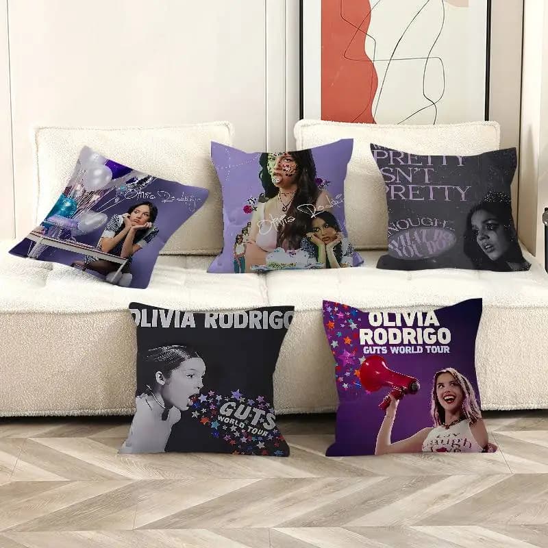 Singer O-Olivias Cool R-Rodrigos Decorative Room Aesthetics Pillow Case Home Decor Bedroom Sofa Bed Couch Pillow Cover 45x45