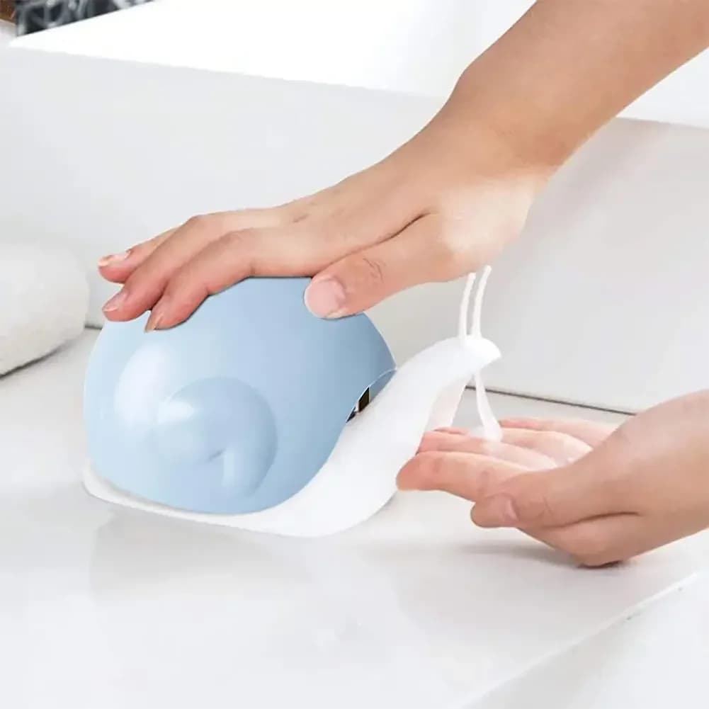 Dispenser di sapone liquido a forma di lumaca Scatola di immagazzinaggio di sapone portatile per cartoni animati Bottiglie per dispenser di shampoo per doccia Accessori per il bagno
