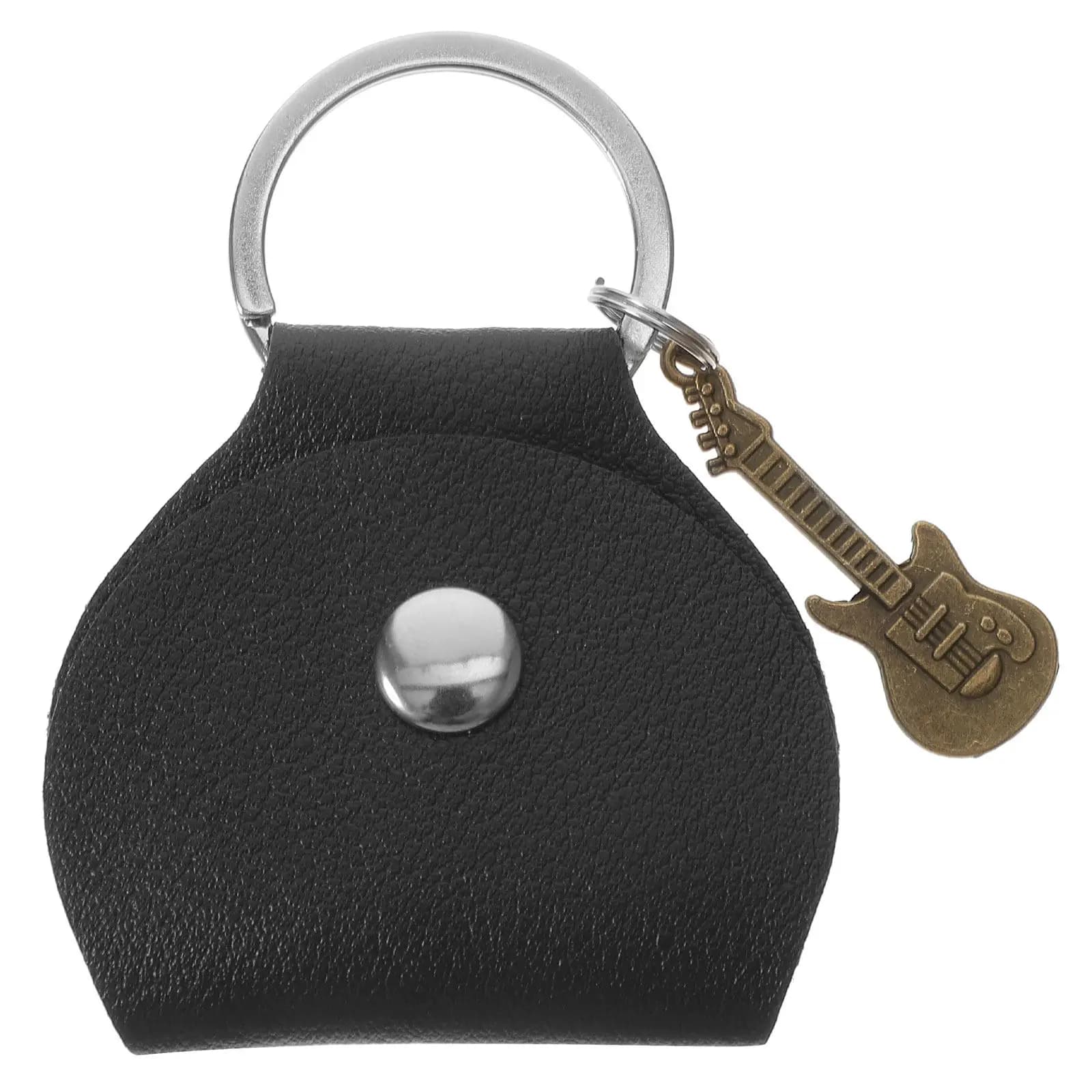 Custodia Portatile Premium per Plettri da Chitarra, Porta Plettri con Portachiavi, Borsa Organizer Unica per Plettri