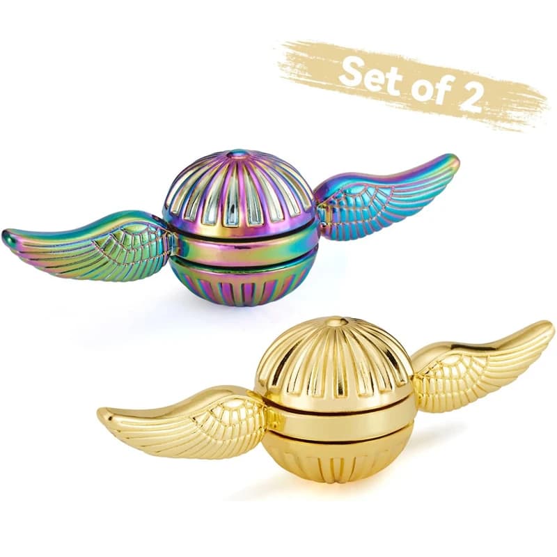 2PCS Classica Punta Delle Dita Giroscopio Alleviare Lo Stress Dito Giocattolo Mano Fidget Spinner Gadget Freschi Per I Bambini Ansia ADHD Autismo Regali