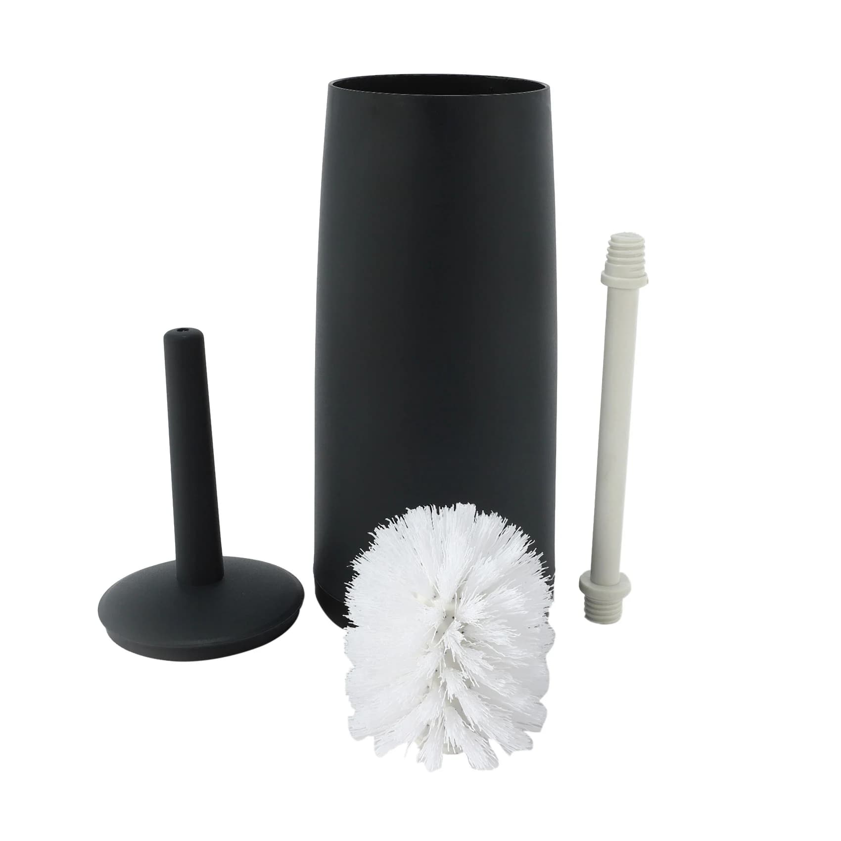 ABAH-3X Spazzole e supporti per WC Spazzola per WC con supporto grigio scuro per bagni Spazzola per WC dal design moderno con coperchio