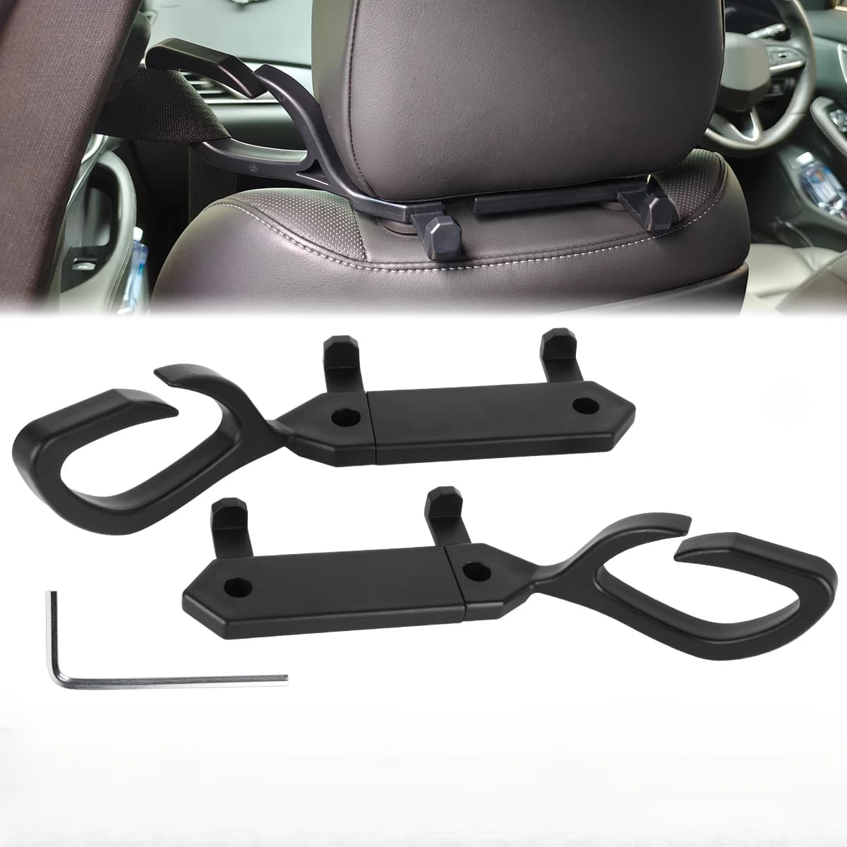 1 set di regolatori per cinture di sicurezza auto in 2 pezzi con ganci, organizer per cinture di sicurezza auto, ganci universali per sedili auto, ganci per sedili posteriori auto, ganci per cinture di sicurezza