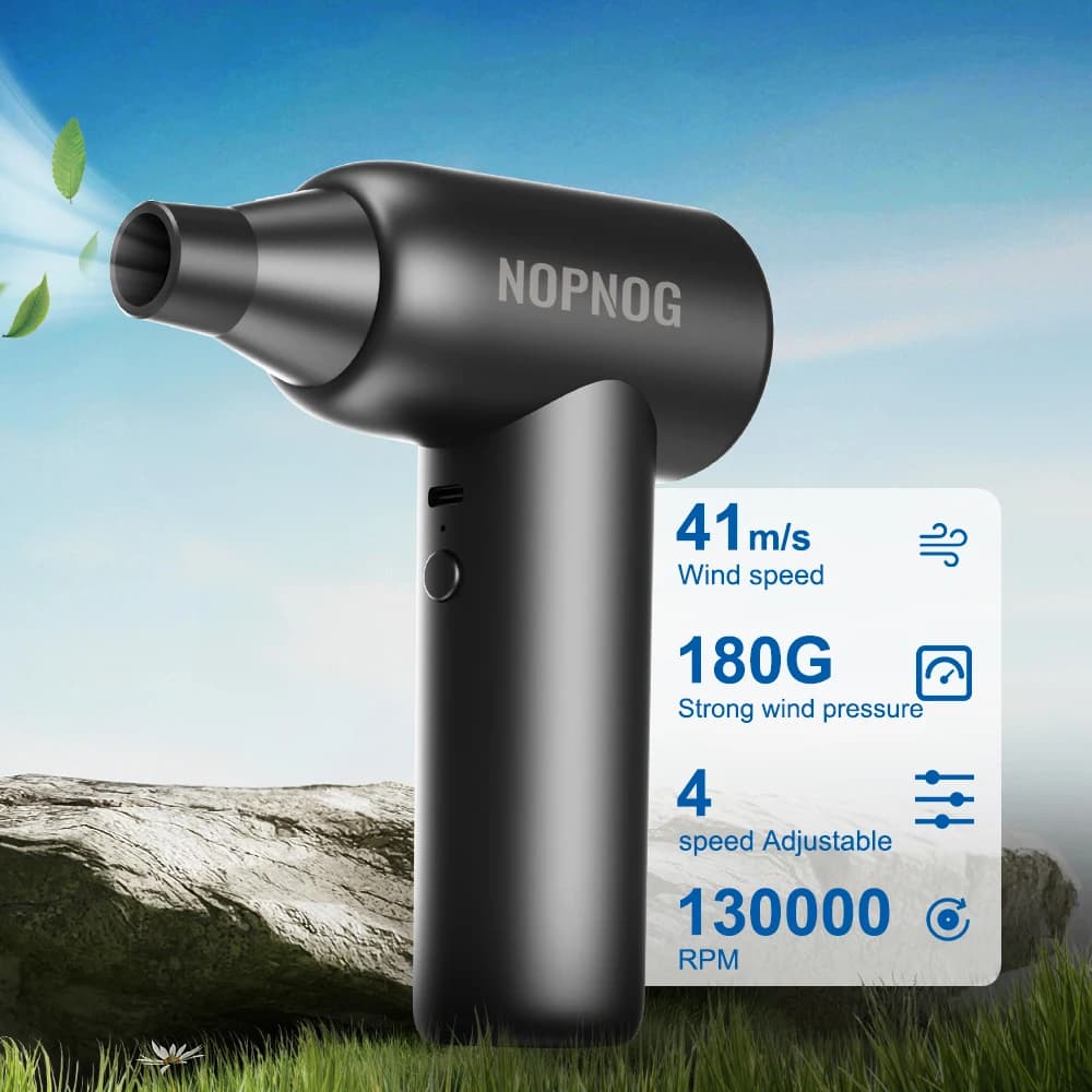 ​ Ventilatore turbo Strumenti di pulizia portatili Soffiatore wireless Spolverino elettrico ​ Accessori per auto Rimozione della neve per auto a 4 marce