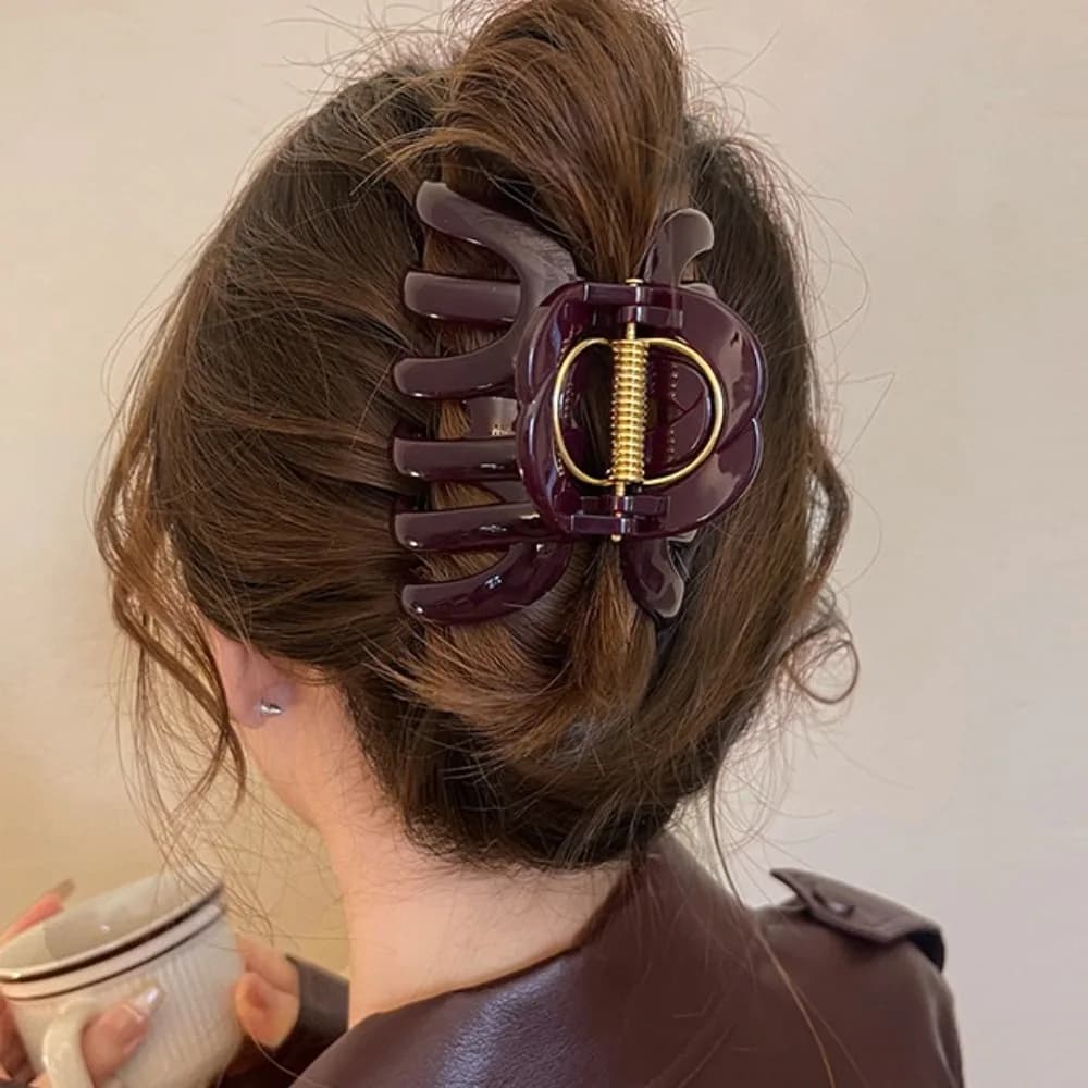 Fermaglio per capelli a forma di zucca in stile francese Kawaii, divertente e grande, accessorio per capelli, grazioso fermaglio a forma di squalo
