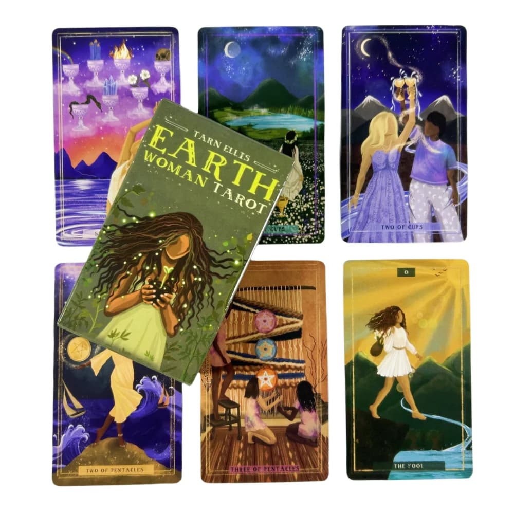 1pc Terra Donna Tarocchi Carte Riunione di Famiglia Mazzo di Divinazione Tarocchi Gioco da Tavolo Carte da Gioco