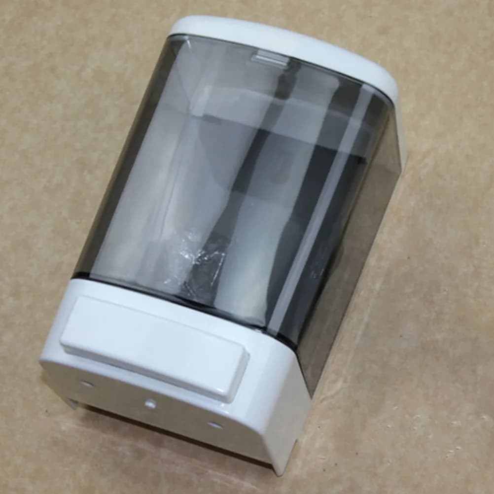 Dispenser Manuale di Sapone Schiumogeno per Mani - Dispenser Riutilizzabile in Plastica da Parete per Bagnoschiuma, Shampoo, Lozione