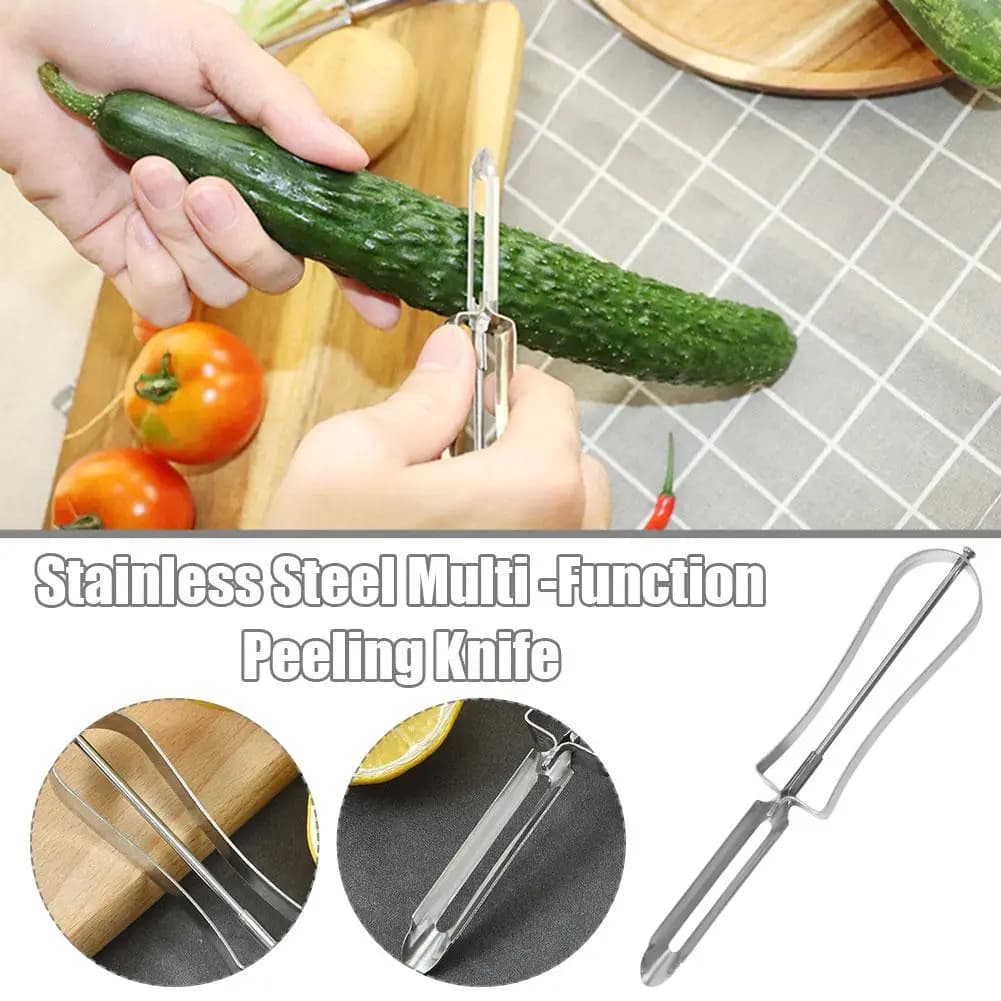 1PC Multifunctional Peeler Knife Potatoes Melons Melon Fruits Vegetables Steel Planers Kitchen Appliances Tools
