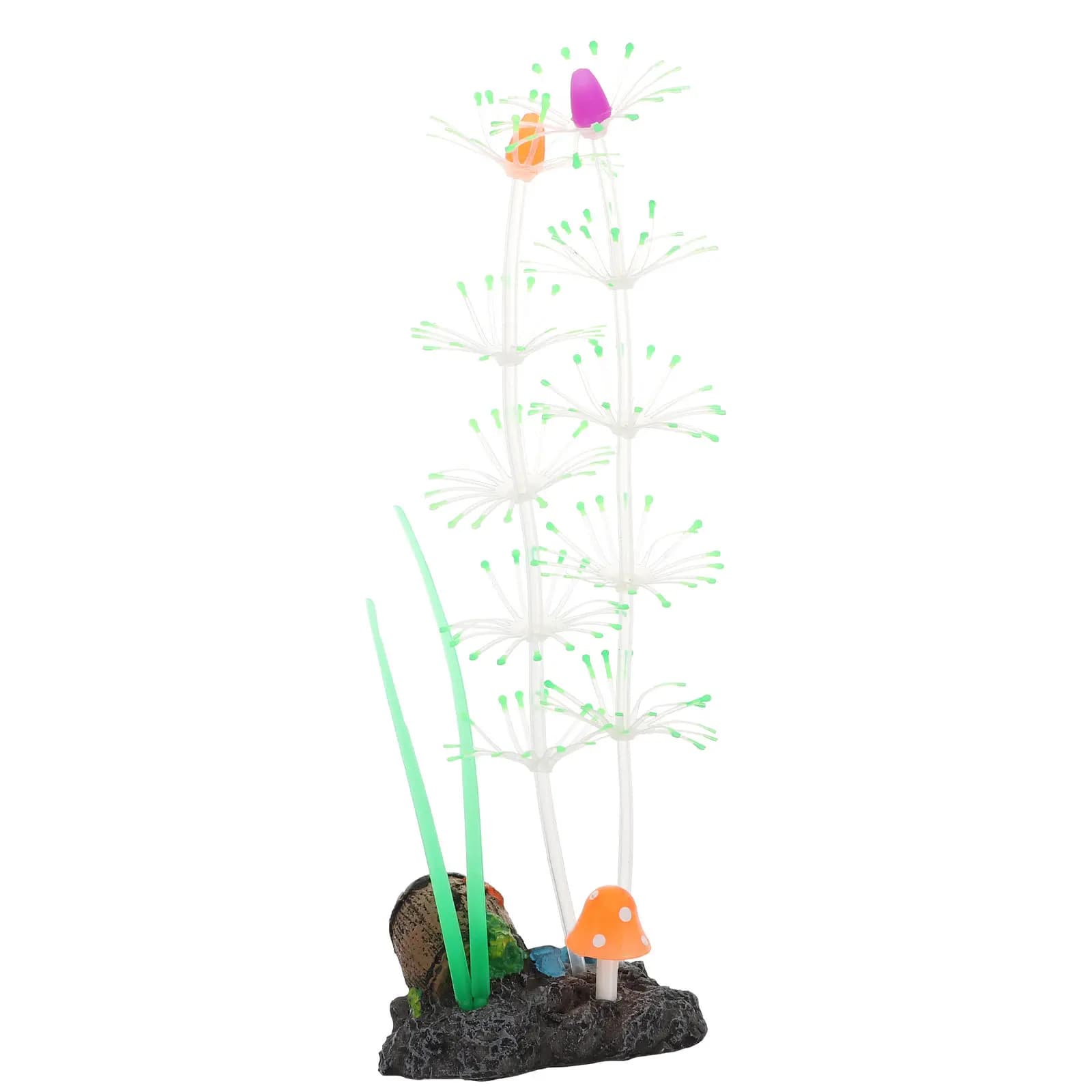 1Pcs Simulated Aquatic Plant Fish Tank Decor High Simulation Silicone Fake Water Grass Vivid Aquarium Landscape Prop Artificial