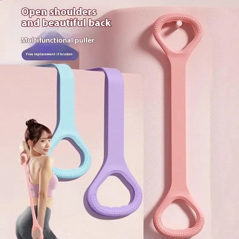 2Pcs 8-shaped Fitness Resistance Band Sports Workout Elastic Band Home Rubber Pull Rope Yoga Training Exercise Equipment