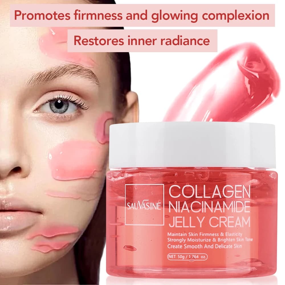 50 g collagen jelly cream Strengthens the skin barrier 24 hours Bagliore Deep hydrating Pore Shrinking Niacinamide Ringiovanisce