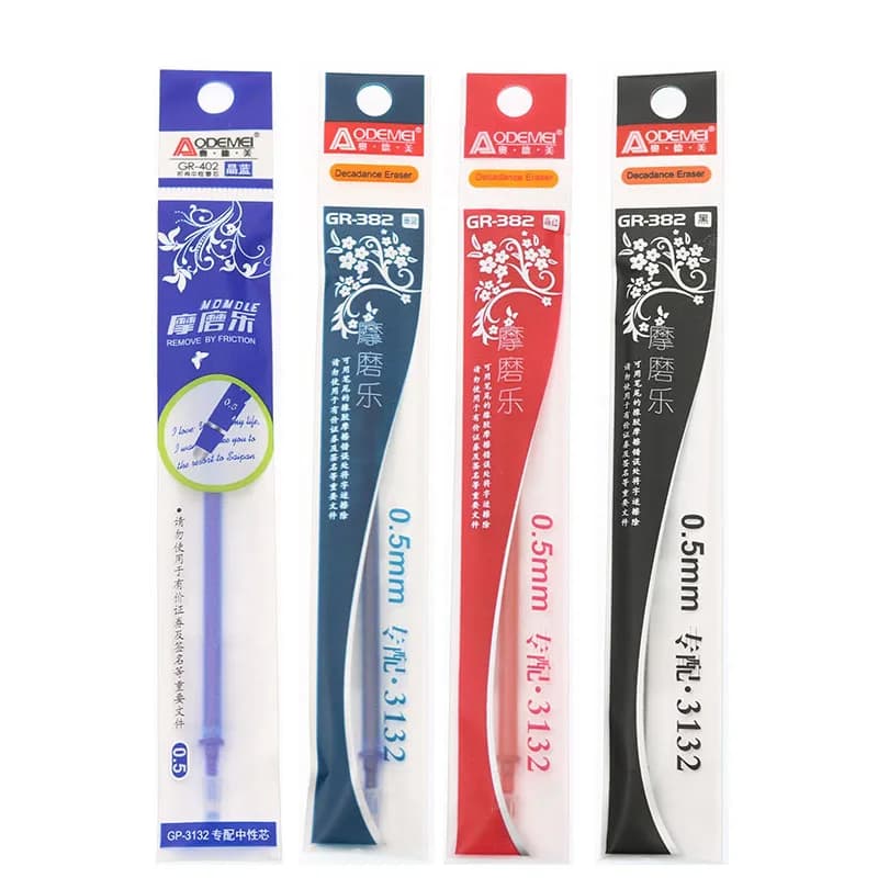 Penna Gel cancellabile magica ricarica da 0.5mm blu scuro nero blu rosso inchiostro bambini studente cancelleria regalo scuola forniture per ufficio 20 pezzi