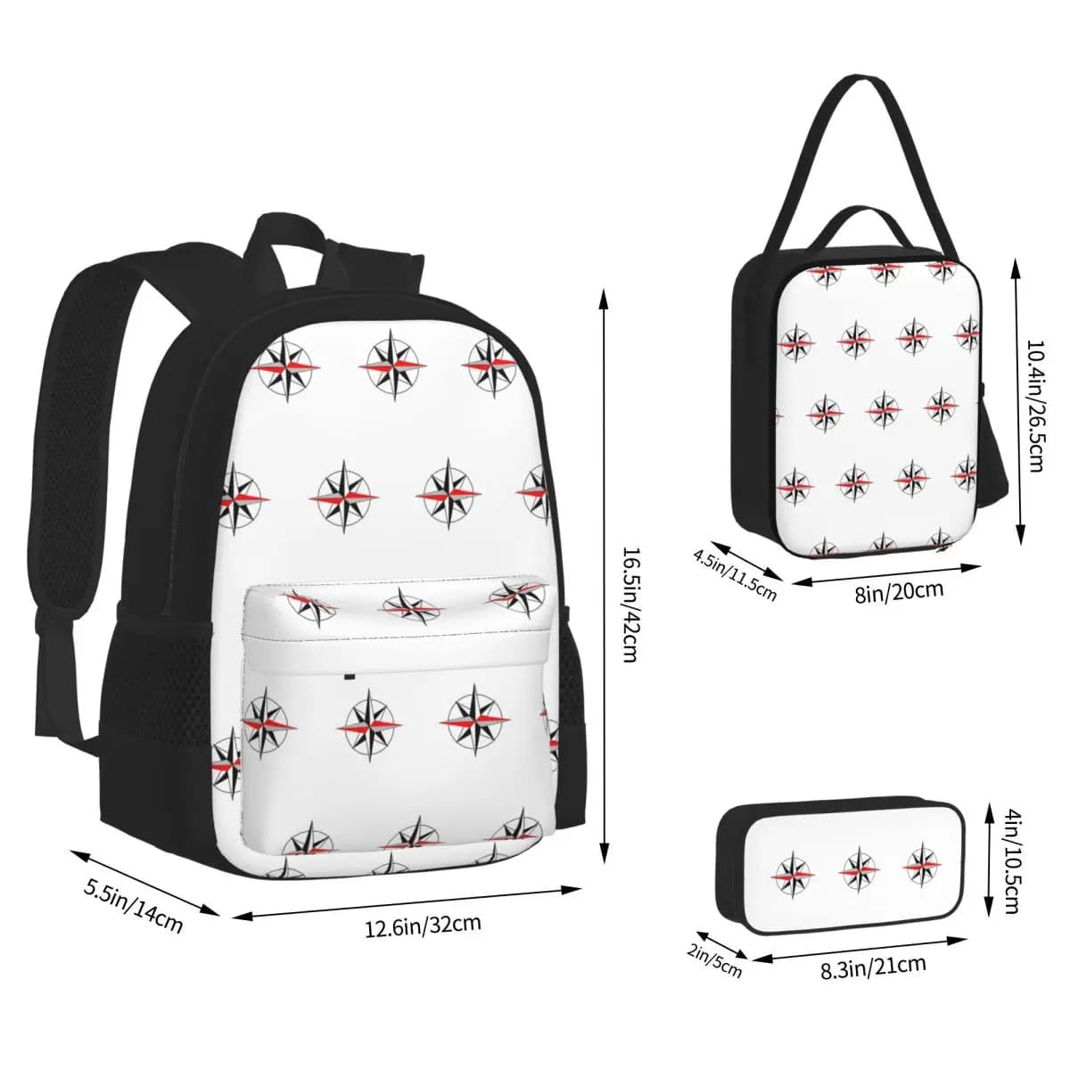 Jeanneau Yachts Backpacks Boys Girls Bookbag Children School Bags Kids Rucksack Lunch Bag Pen Bag Three-Piece Set