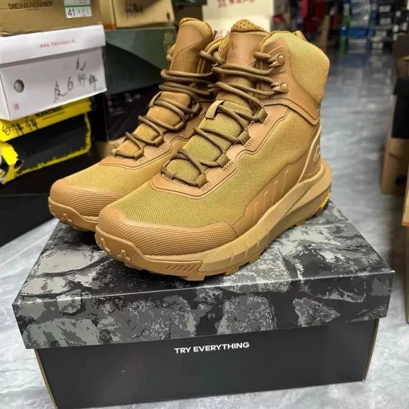 Original Brand Comfortable High Top Outdoor Hiking Shoe Designer Zipper Mountain Climbing Boots Autumn/Winter Trecking Sneakers