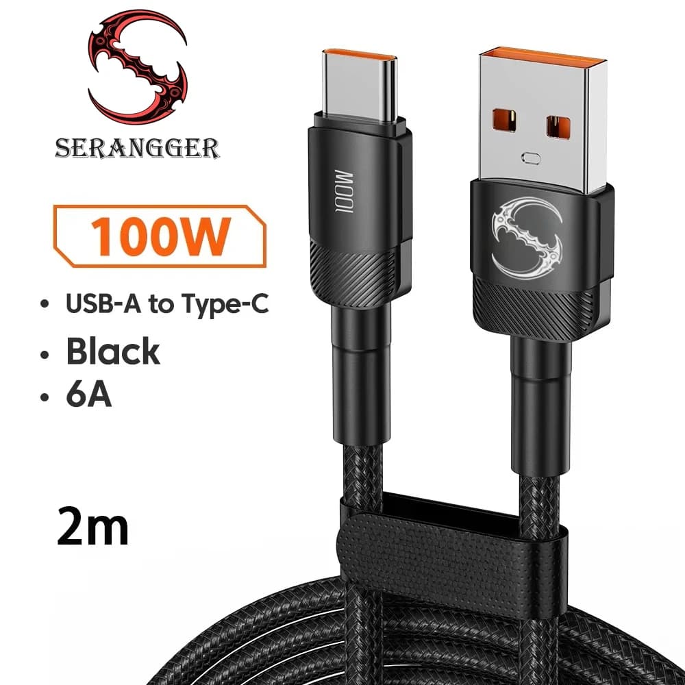 PD 100W Ricarica rapida Cavo da USB a tipo C da 1 m/2 m/3 m Cavo dati di ricarica rapida per Huawei Xiaomi