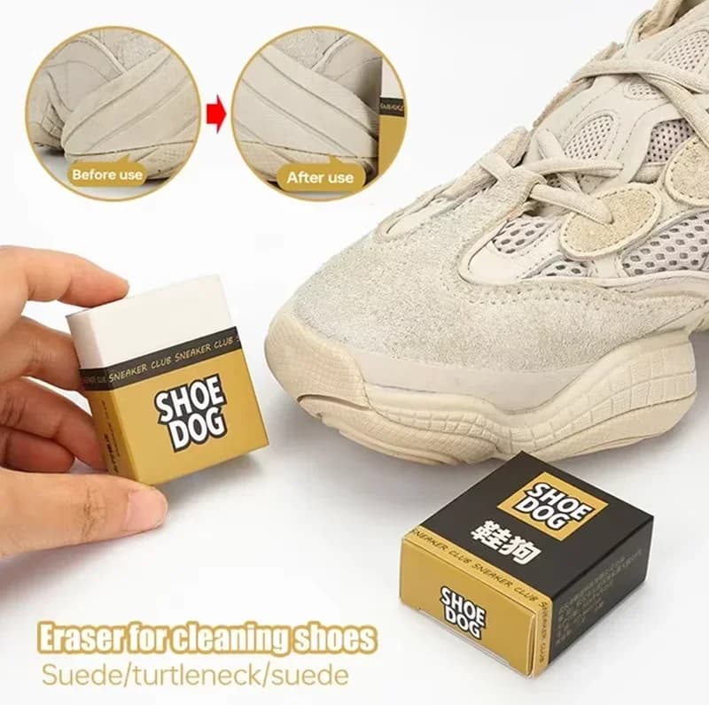 Shoe Brush Portable Suede Sheepskin Shoes Eraser Matte Leather Fabric Care Shoes Cleaning Tools Leather Cleaner Rubber Polish