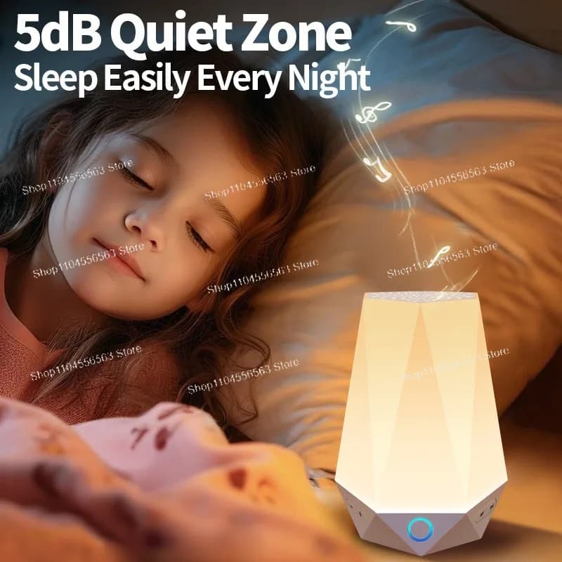 Polka dots white noise machine scene mode meditation singing bowl background sound sleep relaxation soothing emotional control